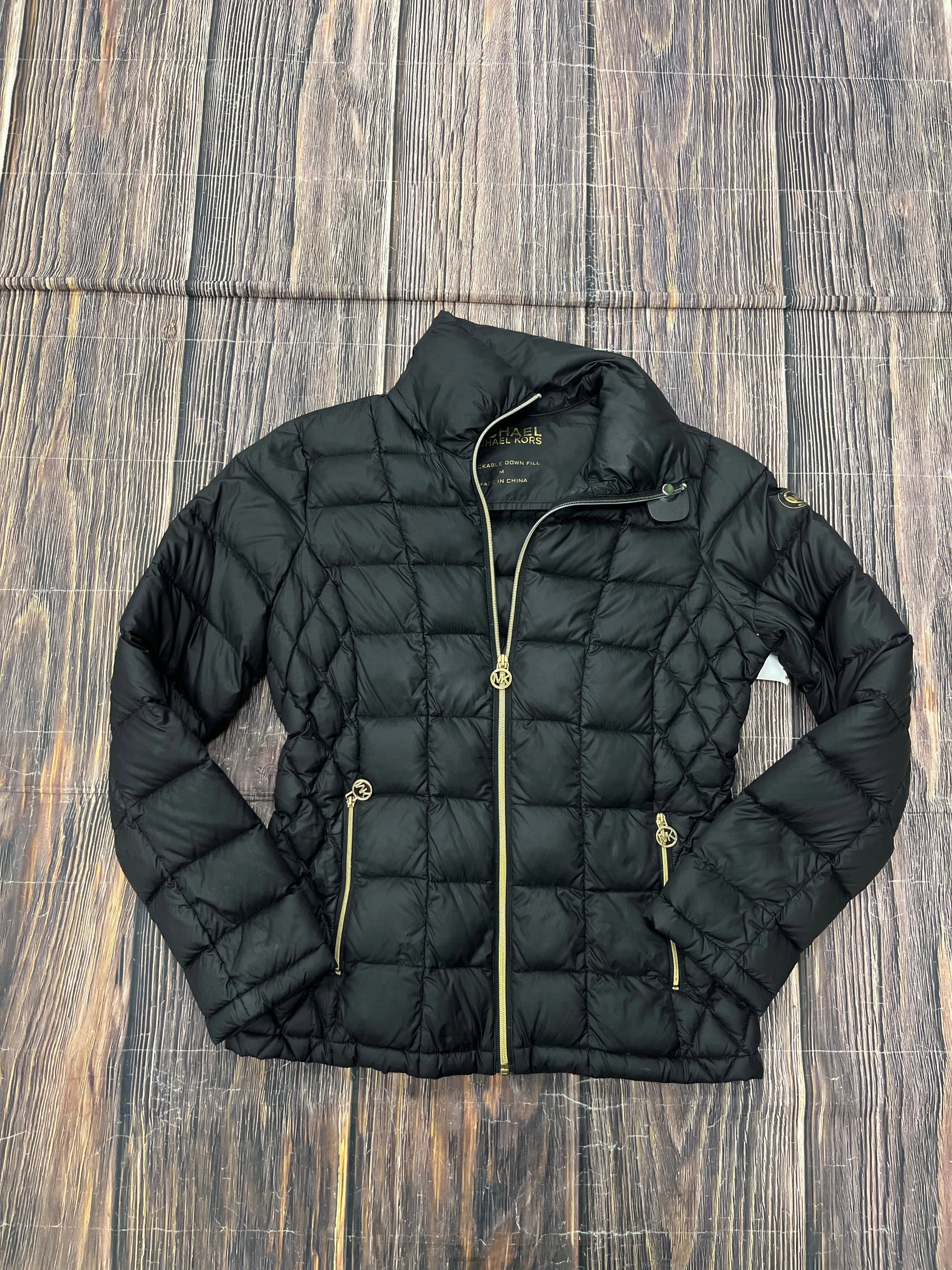City Commuter Soft Fleece Coat Puffer & Quilted By Michael By Michael Kors In Black, Size: M