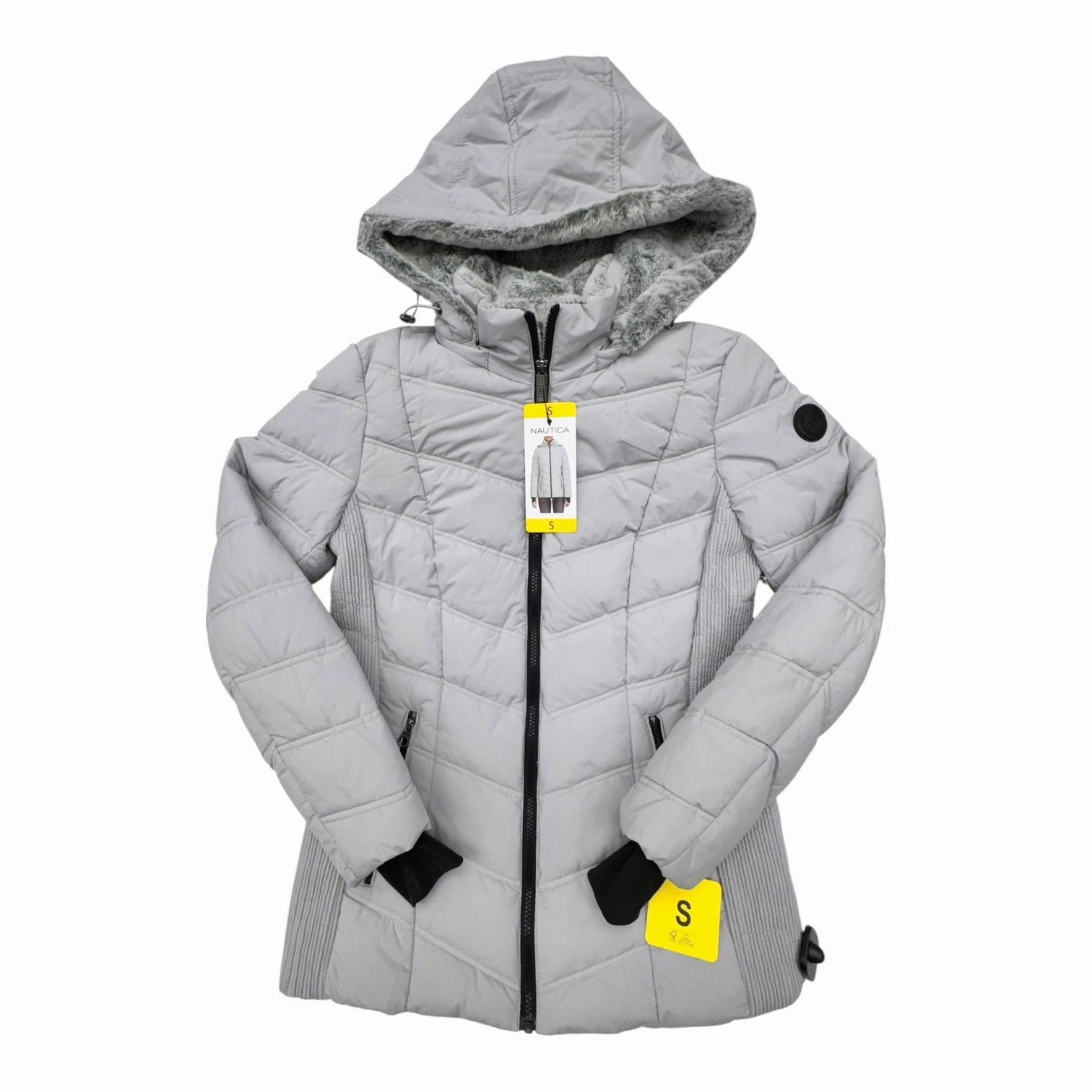 Coat Puffer & Quilted By Nautica In Purple, Size:S Hypoallergenic Interior