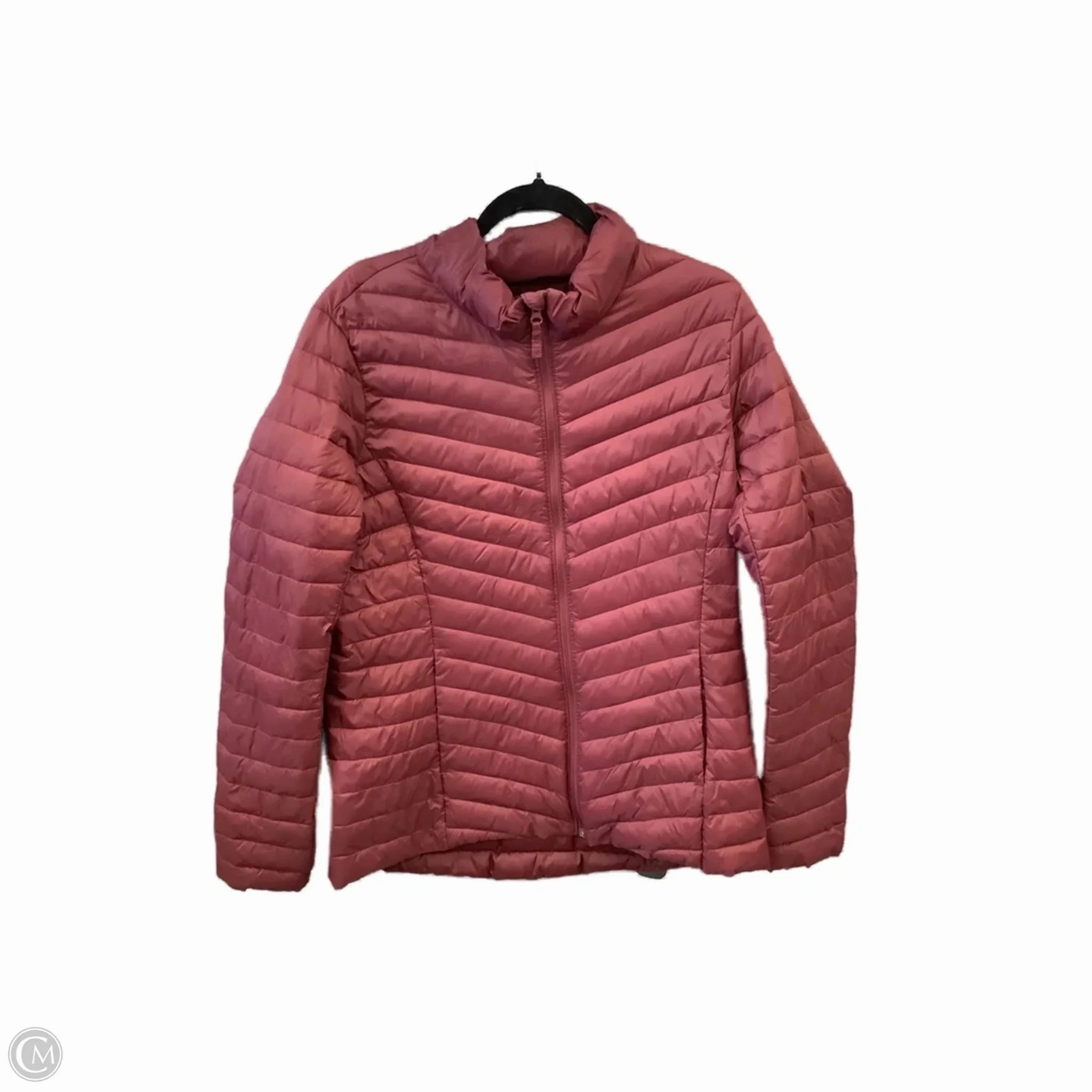 Minimal Detail Magnetic Fasteners Coat Puffer & Quilted By Old Navy In Red, Size: L