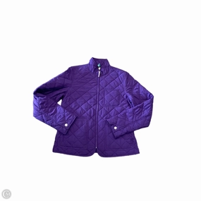 Quick Pull Zipper Subtle Fashion Fit Coat Puffer & Quilted By Ralph Lauren In Purple, Size: M