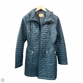 Hypoallergenic Fabric Blend Coat Puffer & Quilted By Shelli Segal In Teal, Size: S