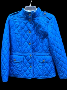 Coat Puffer & Quilted By Talbots In Blue, Size: S Windproof Cuffs