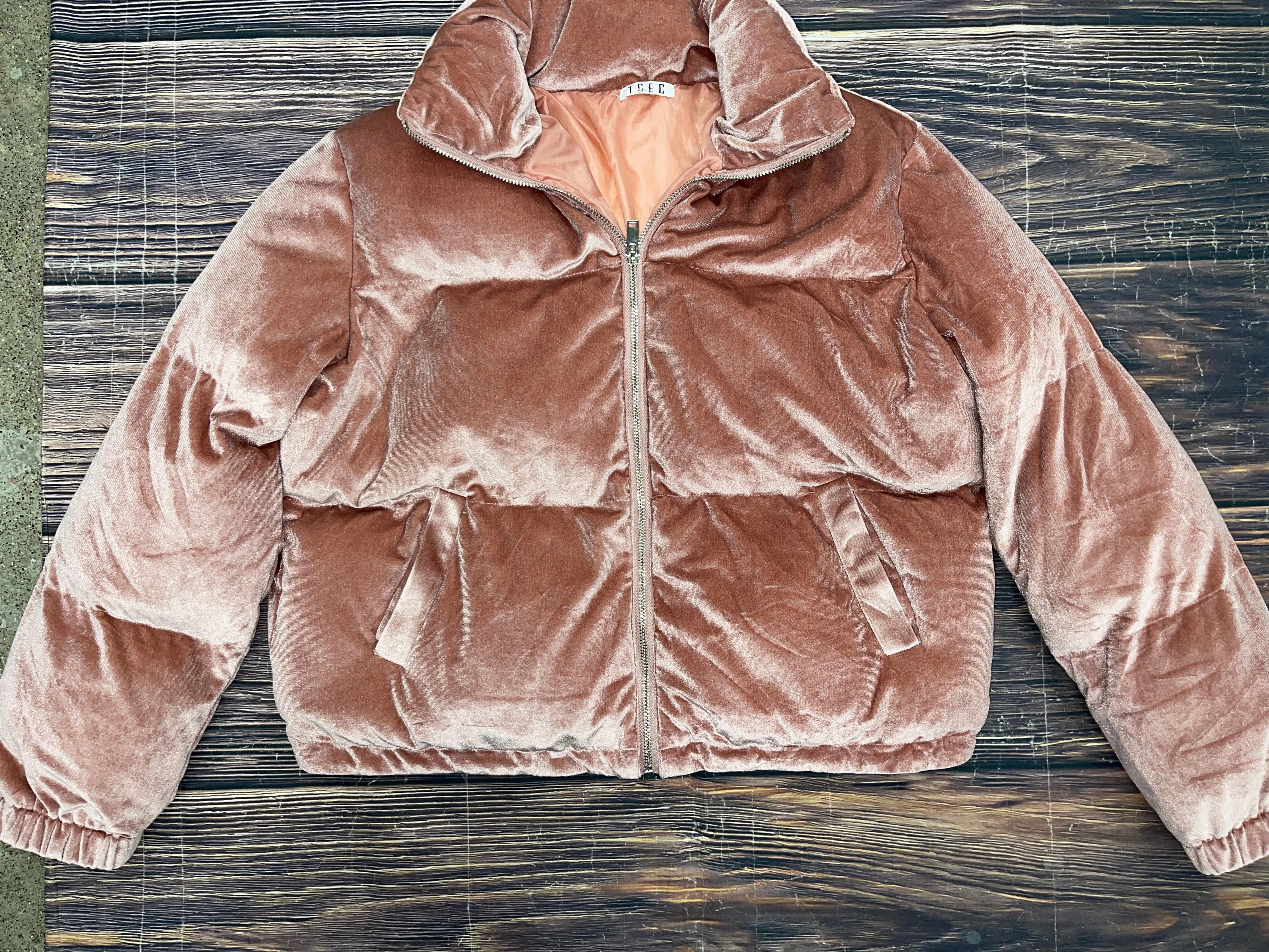 Heat Sealed Seams Rainy Day Option Coat Puffer & Quilted By Tcec In Pink, Size: L