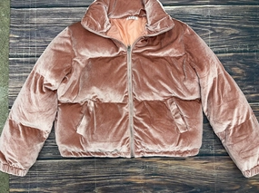 Heat Sealed Seams Rainy Day Option Coat Puffer & Quilted By Tcec In Pink, Size: L