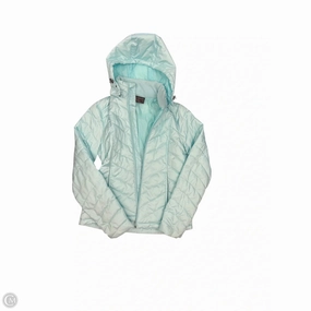 Thermal Lining Noise Reduced Fasteners Coat Puffer & Quilted By Tek Gear In Blue, Size: S