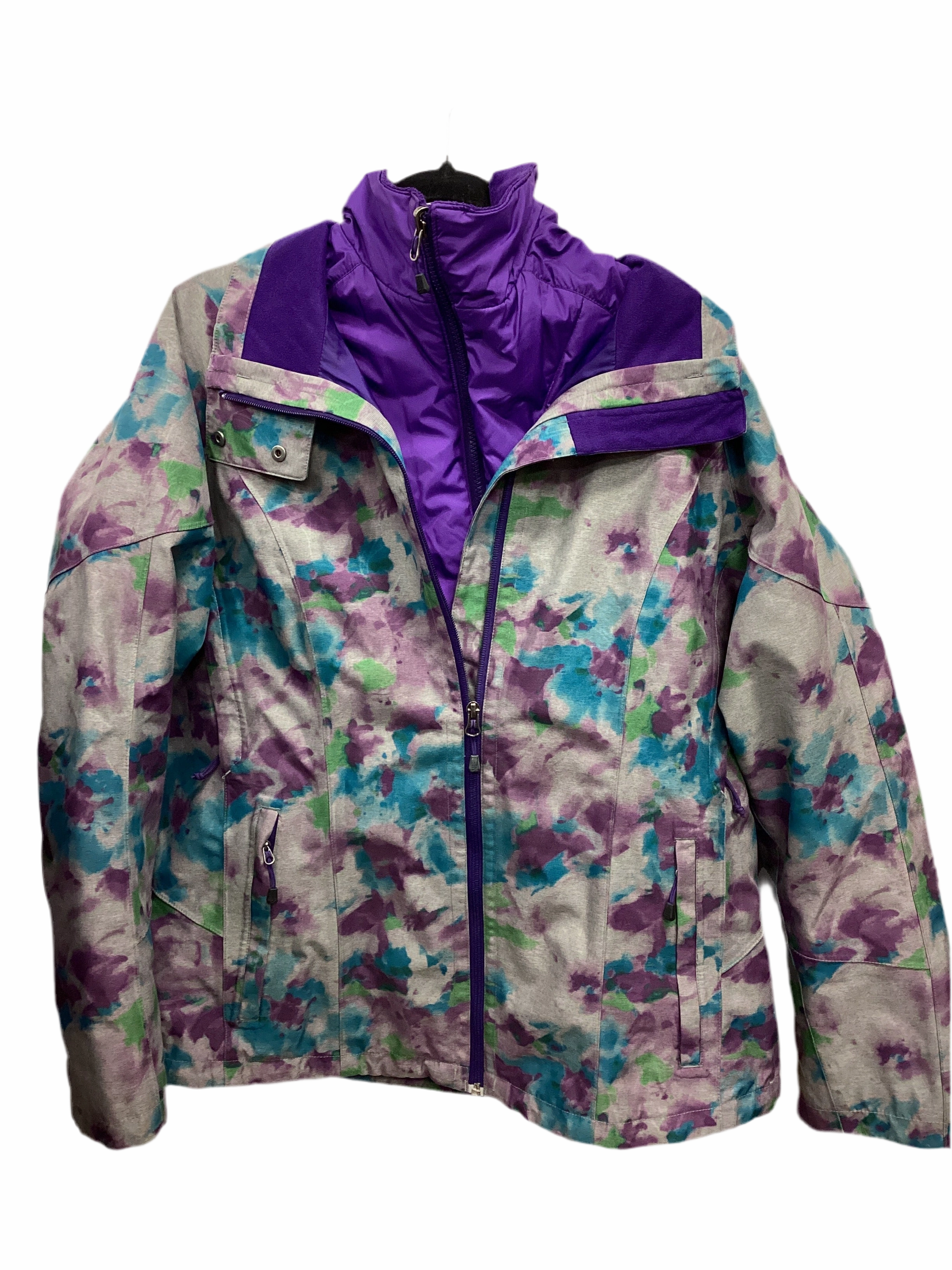 Odor Resistant Finish Odor Resistant Coating Coat Puffer & Quilted By The North Face In Purple, Size:Xl