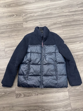 Day To Night Morning Commute Gear Coat Puffer & Quilted By Tommy Hilfiger In Navy, Size: M