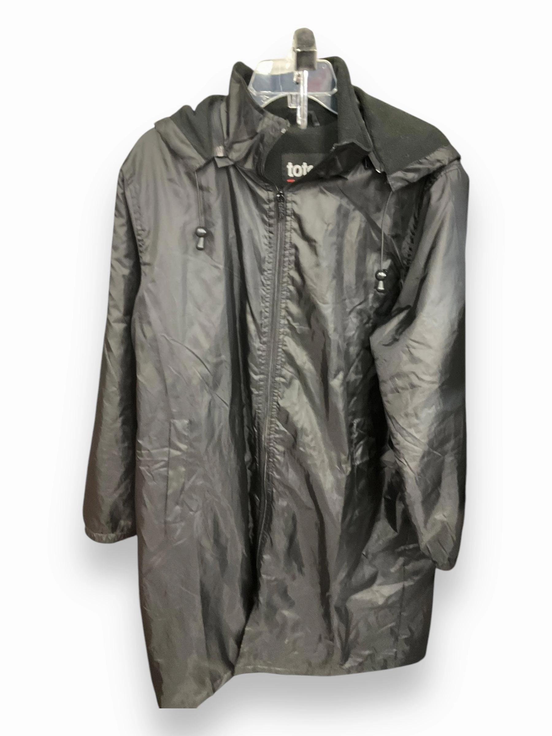 Coat Puffer & Quilted By Totes In Black, Size: L Thermal Retention Layer Hooded styles