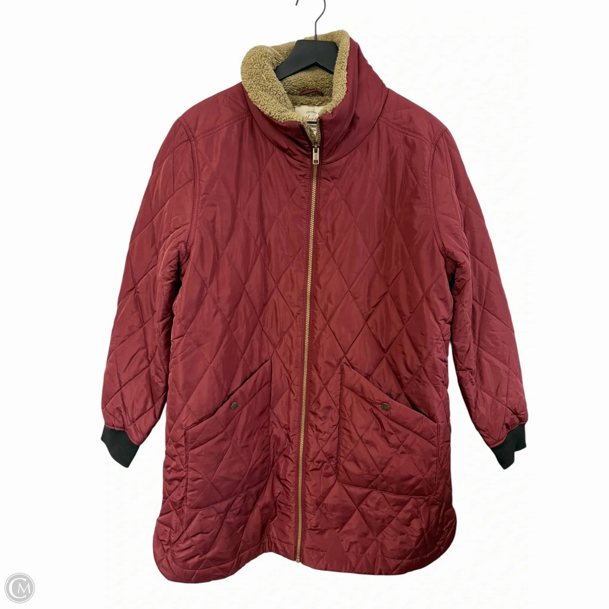 Coat Puffer & Quilted By Weatherproof In Red, Size: M Stain Resistant Material LightweightInsulation