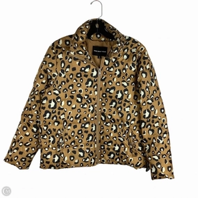 Waterproof Zipper Closure Coat Puffer & Quilted By Who What Wear In Animal Print, Size: S