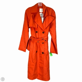 Coat Raincoat By Avec Les Filles In Orange, Size: M Multi Layer Construction Ergonomic Shoulder Design