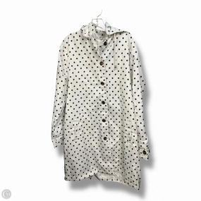 Coat Raincoat By Capelli In Polkadot Pattern, Size: Xl Fringe Detail