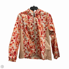 Coat Raincoat By Clothes Mentor In Floral Print, Size: M Velcro Fasten Durable Double Stitching