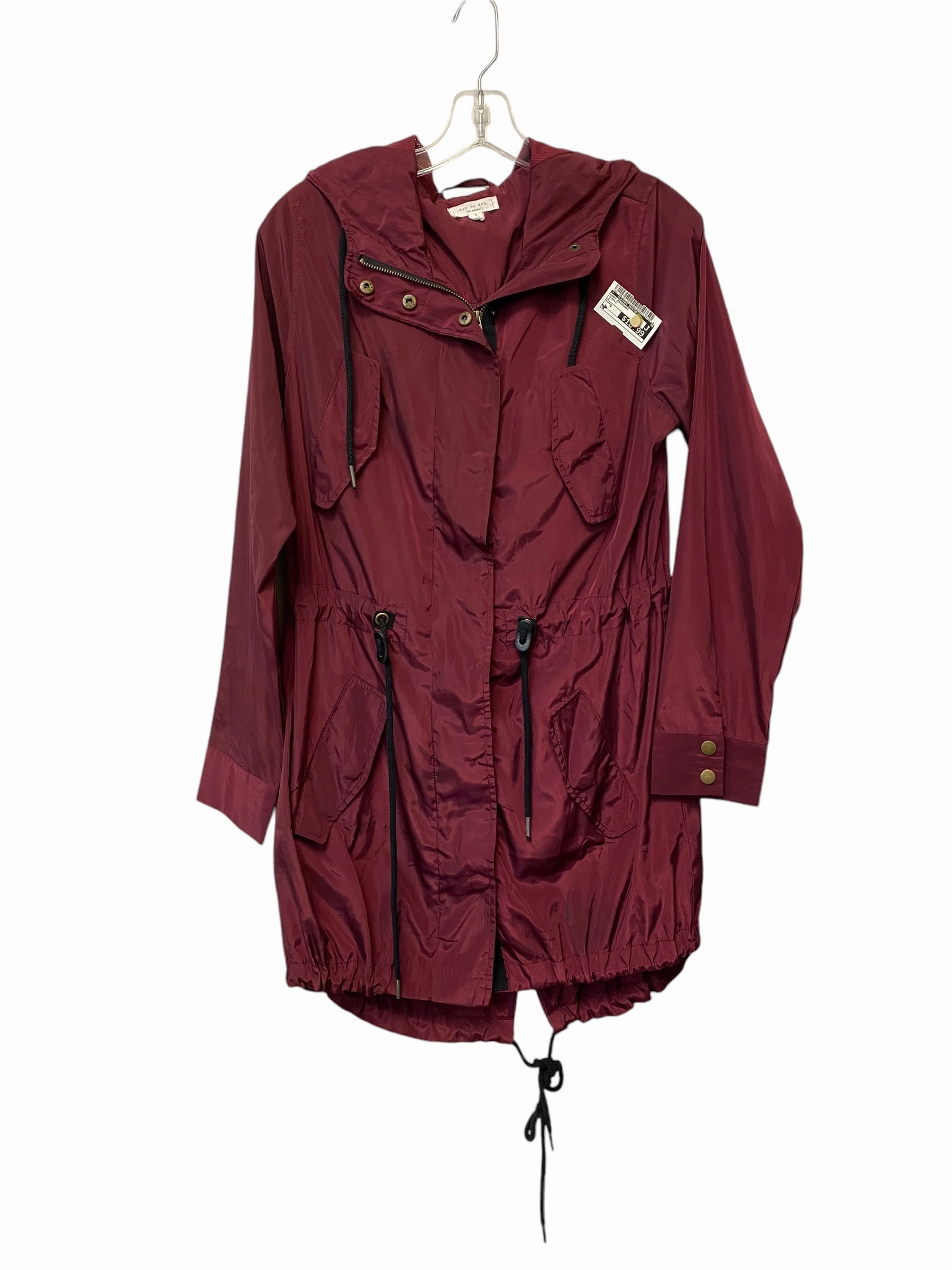 Coat Raincoat By Clothes Mentor In Purple, Size: S Travel Wardrobe