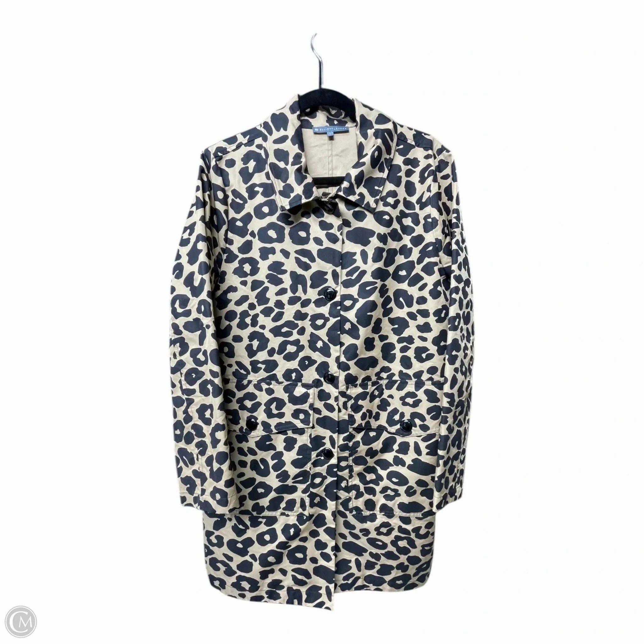 Coat Raincoat By Elliott Lauren In Animal Print, Size: L All Seasons Fashion Trend