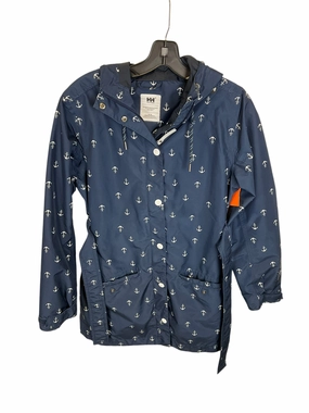 Hidden Ventilation Zones Commuter Friendly Look Coat Raincoat By Helly Hansen In Blue, Size: M