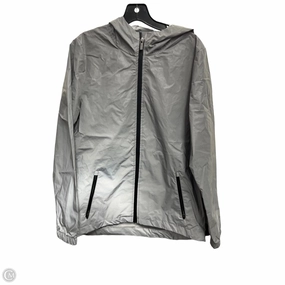 Coat Raincoat By Kyodan In Silver, Size: L Water Resistant Shell
