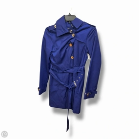 Coat Raincoat By Michael By Michael Kors In Blue, Size: Xs Temperature Regulating Tech Adjustable Hem