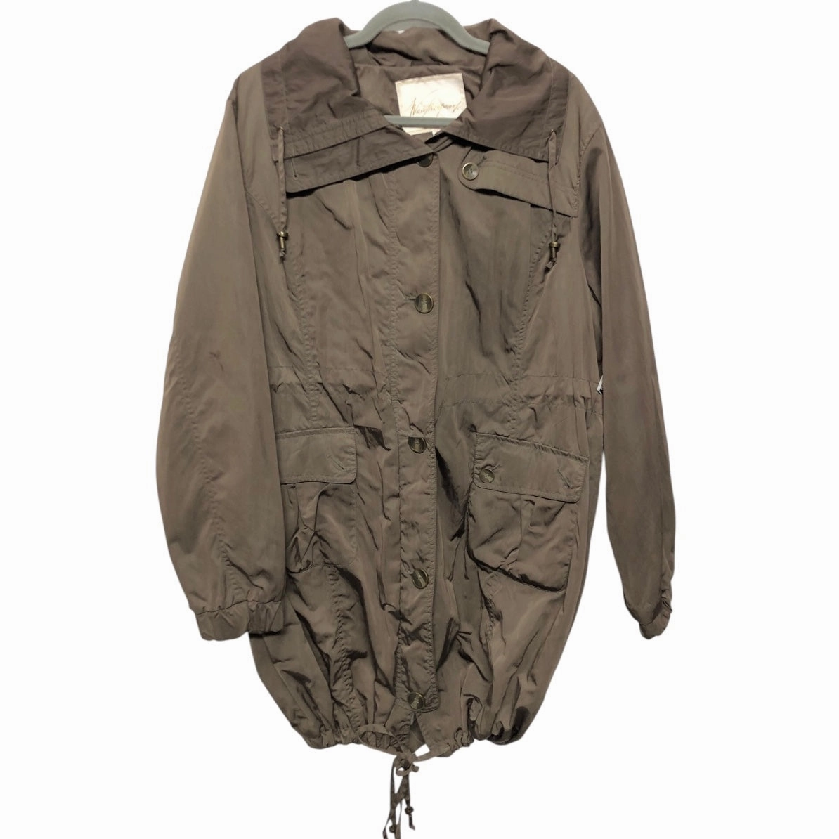 Coat Raincoat By Weatherproof In Brown, Size:Xl Easy Fit Piece