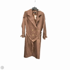 Coat Trench Coat By Missguided In Brown, Size: S Quilted Insulation