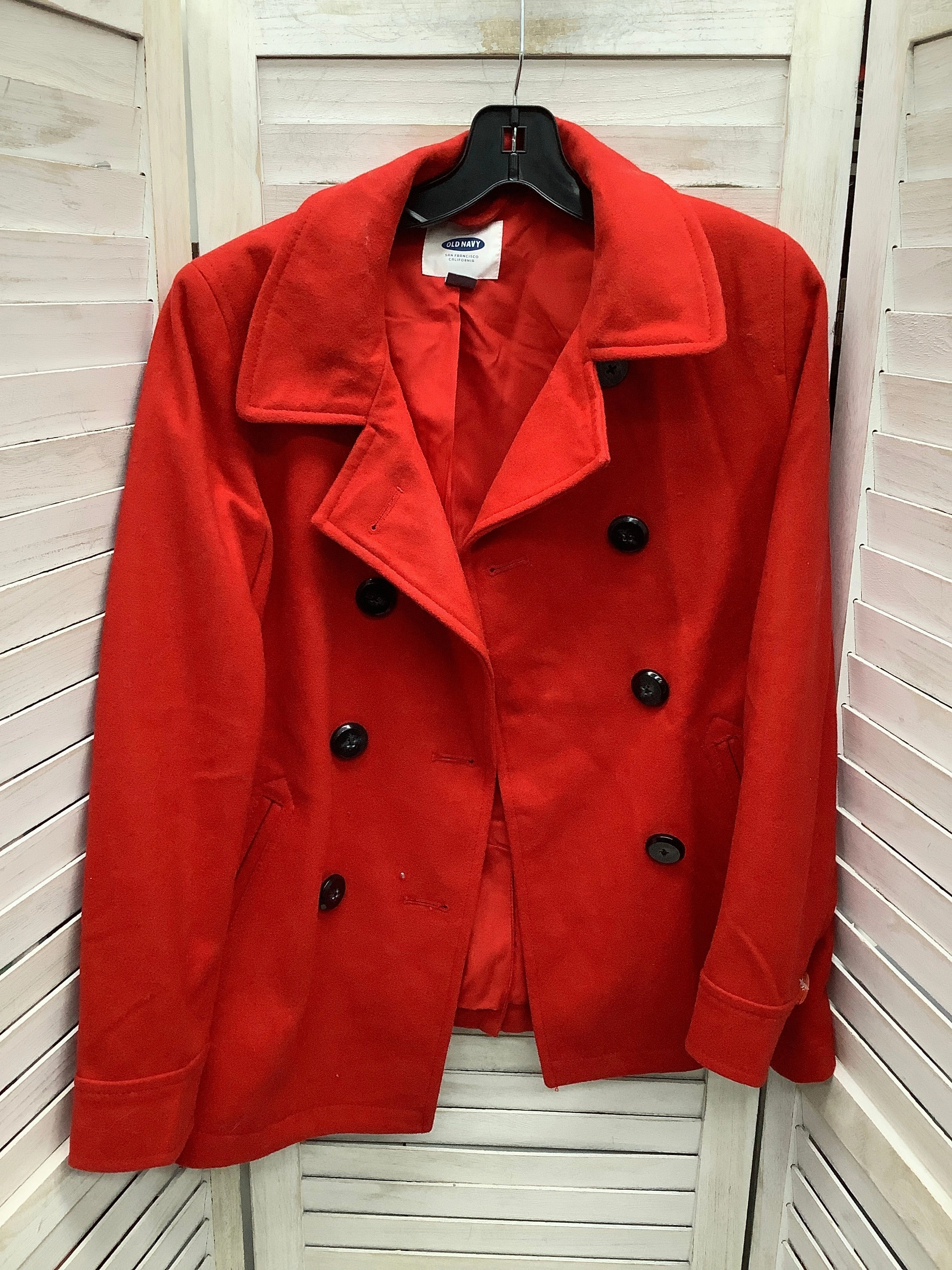 Pocket Details Flexible Insulation Coat Trenchcoat By Old Navy  Size: S
