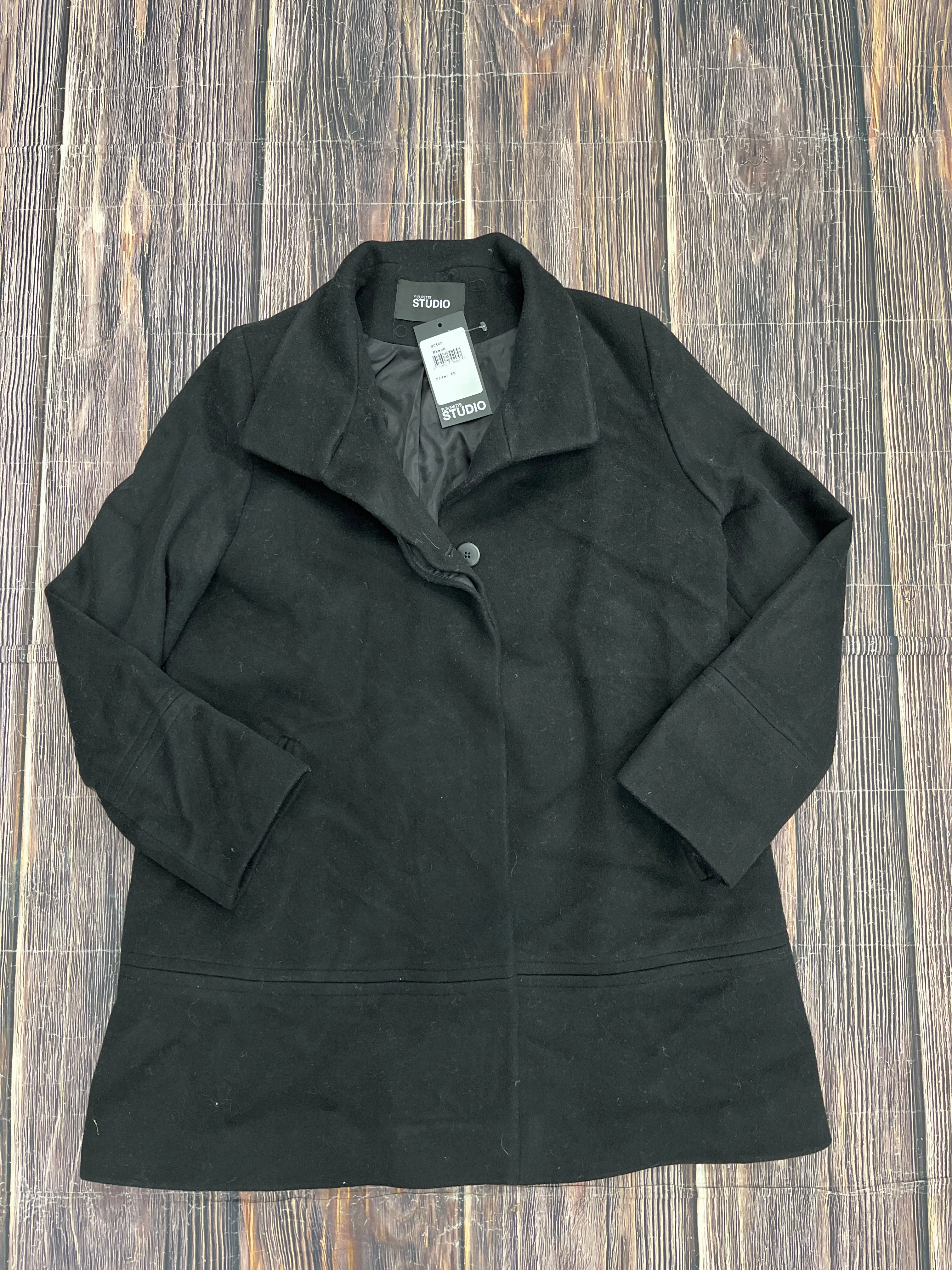 Coat Wool By Cma In Black, Size: M Zippered Vents Reinforced Stitching