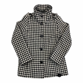 WindResistant Coating Moisture Wicking Material Coat Wool By Covington In Black & White, Size:M