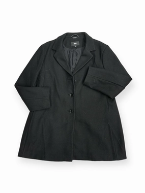 Abrasion Resistant Panels Coat Wool By Dkny In Black, Size: 2x