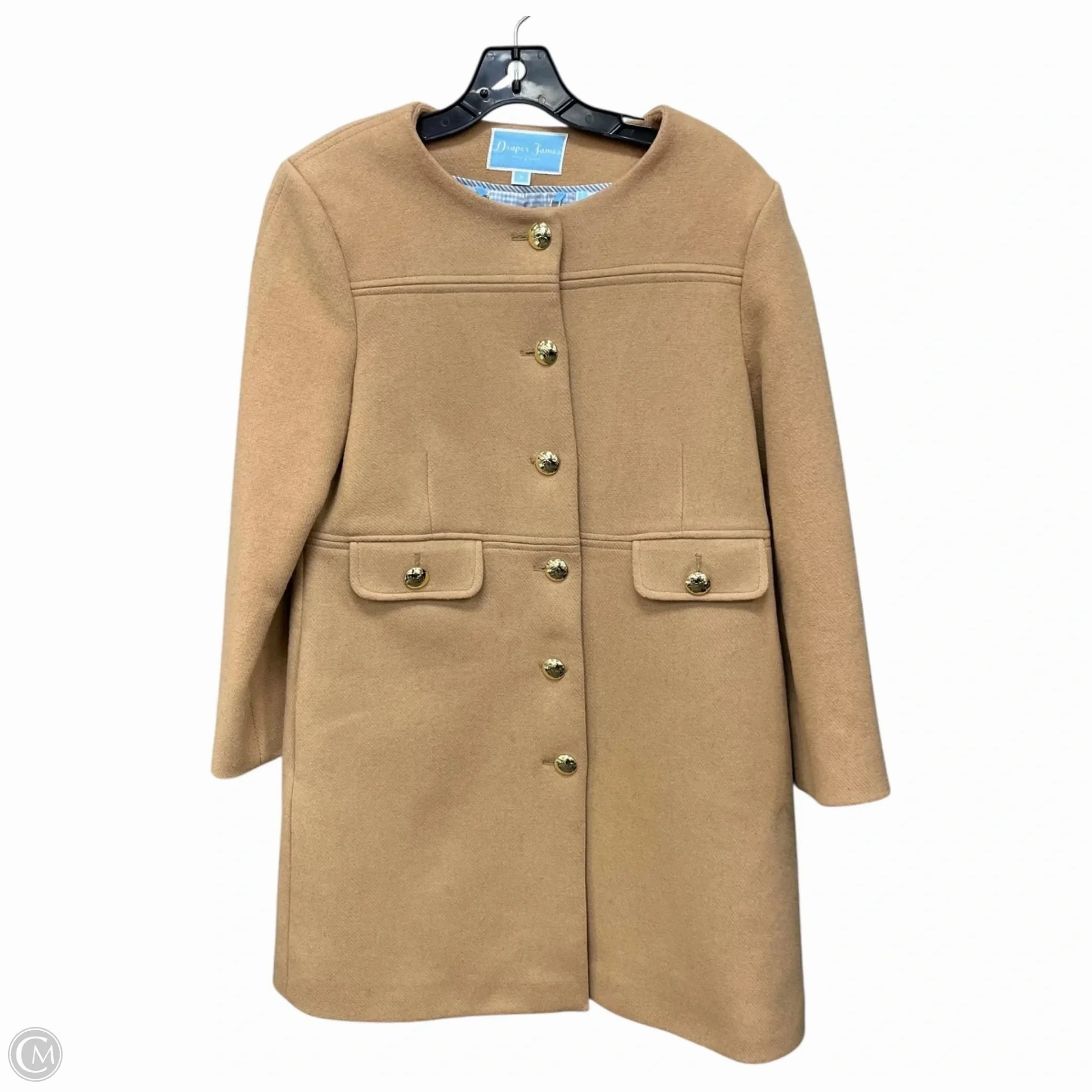 Coat Wool By Draper James In Tan, Size: 8 Formal Use