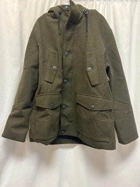 Coat Wool By Express In Green, Size: Xl Street Comfort Temperature Regulating Lining