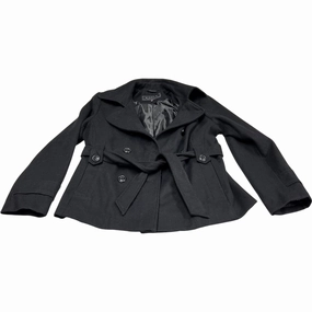 Coat Wool By Giacca In Black, Size: L AntiStatic Inner Layer Heavyweight Warmth