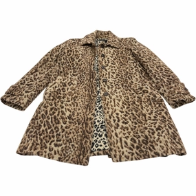 Layering Compatible Cut Coat Wool By J. Crew In Animal Print, Size: Xs