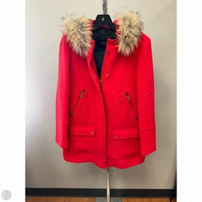 DurableOuterShell Coat Wool By J. Crew In Orange, Size: 8