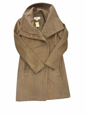 Abrasion Resistant Fabric Noise Reducing Fabric Coat Wool By Michael By Michael Kors In Tan, Size:Xs