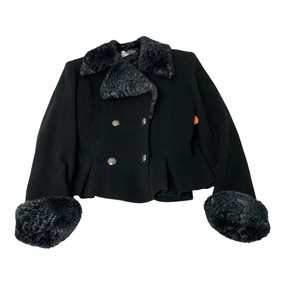 Coat Wool By Moda Anna In Black, Size: Xs All Day Fit