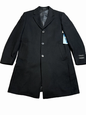 Fray Resistant Edges Coat Wool By Ralph Lauren Black Label In Black, Size: S