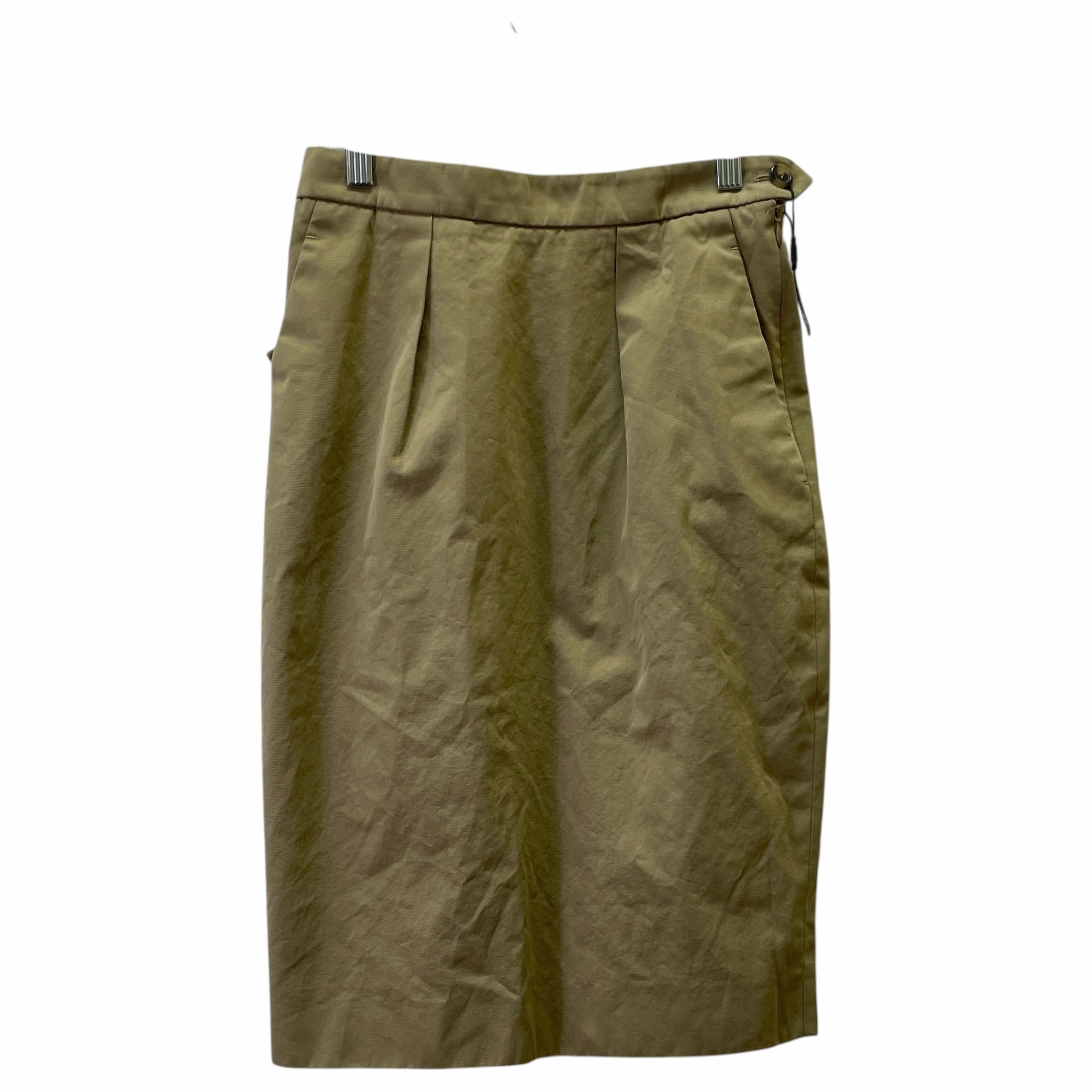 Skirt Luxury Designer By Yves Saint Laurent In Beige, Size:2 Flexible Knit