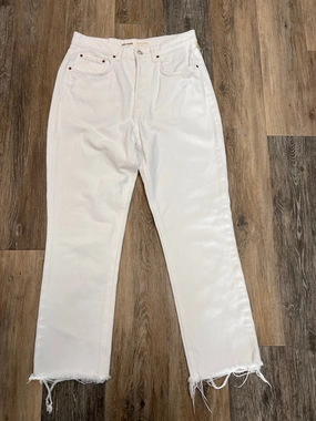 Jeans Designer By GRLFRND In White, Size: 8/29 Morning Stroll Stretch