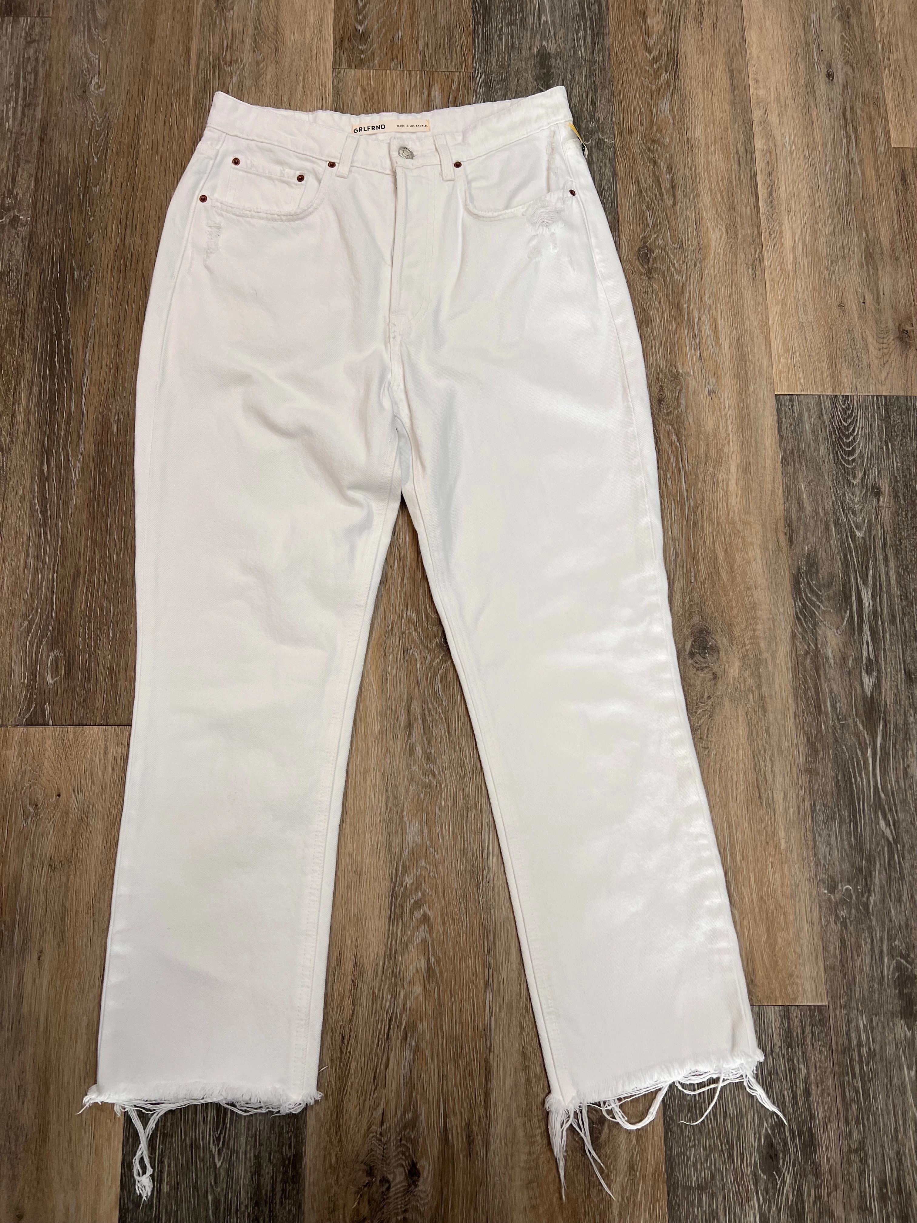 Jeans Designer By GRLFRND In White, Size: 8/29 Morning Stroll Stretch