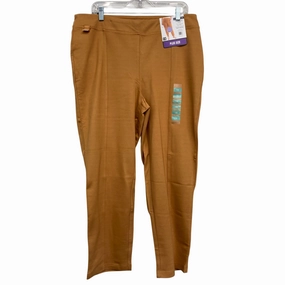 Pants Leggings By Zac And Rachel In Brown, Size:1X Lightweight Performance Fabric Contoured Support