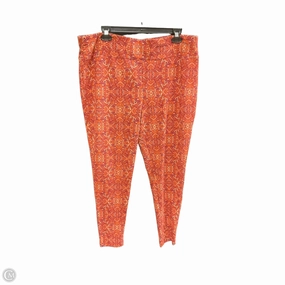 Petite Size Casual Day Pants Leggings By Terra & Sky In Orange, Size: 1x