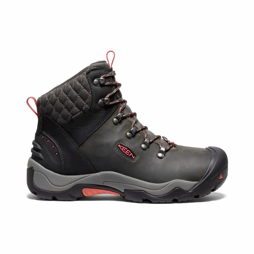 Women's Revel III Waterproof Winter Boot  |  Black/Rose Robust Build Biker