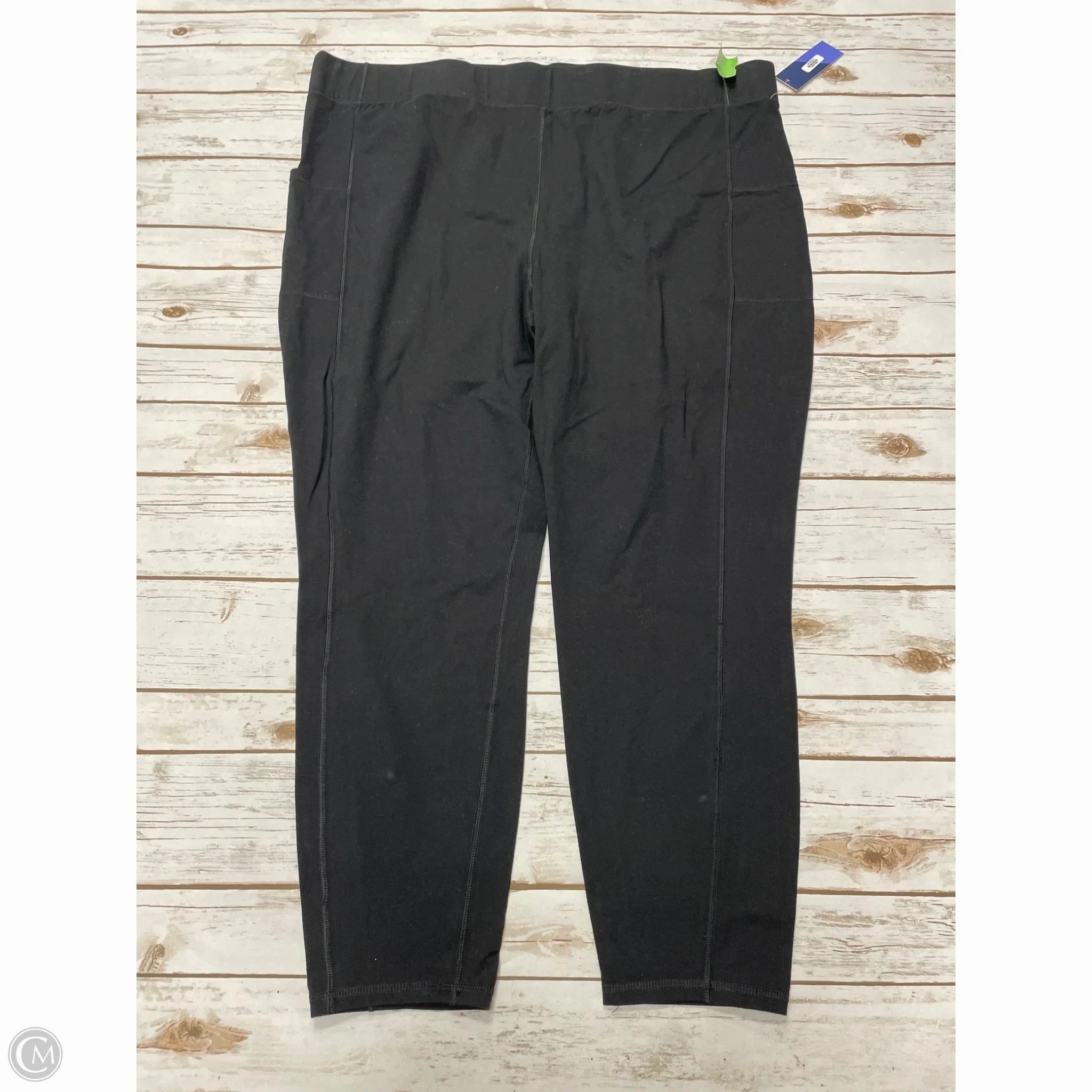 Moisture Wicking Technology Pants Leggings By Clothes Mentor In Black, Size: 4x