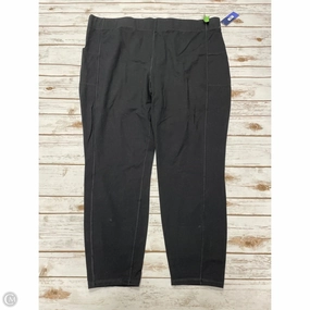 Moisture Wicking Technology Pants Leggings By Clothes Mentor In Black, Size: 4x