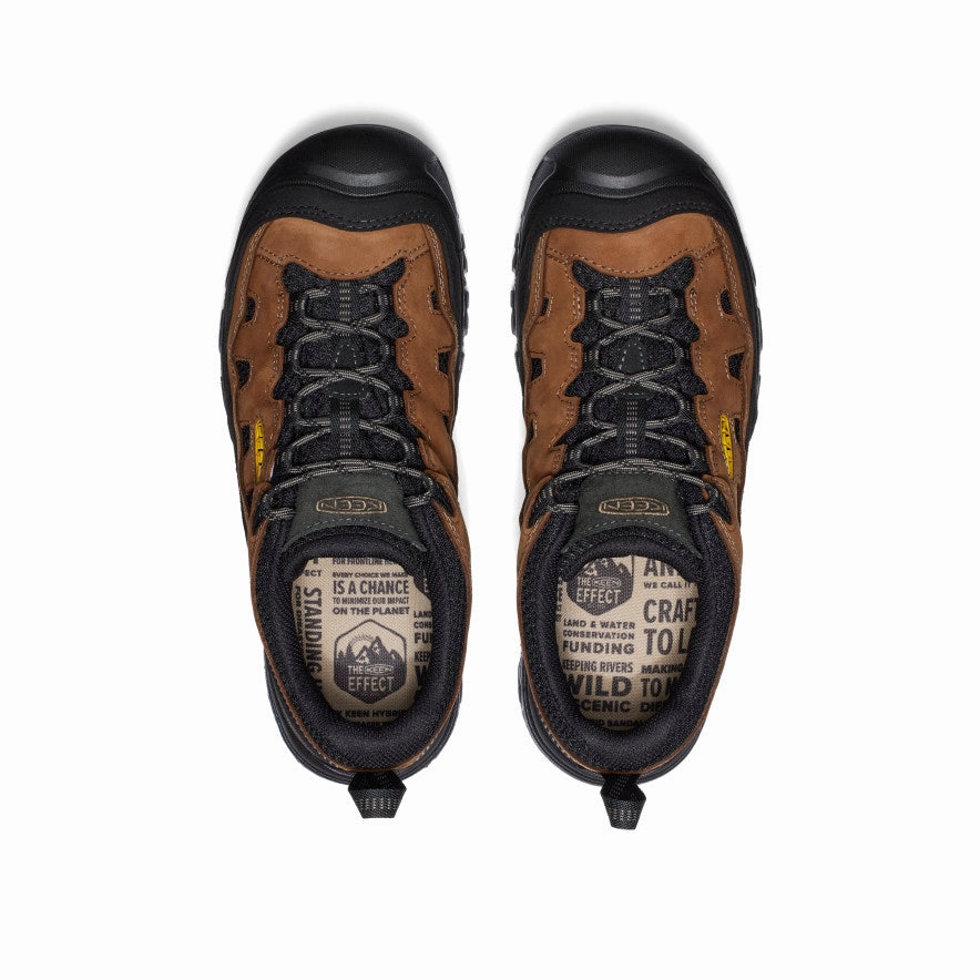 Bright Accents Men's Targhee IV Vented Hiking Shoe  |  Bison/Golden Yellow