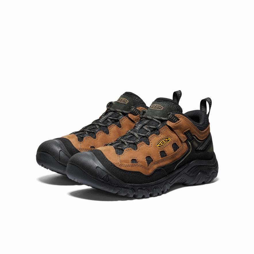 Model Day Responsive Cushioning Layer Men's Targhee IV Vented Hiking Shoe  |  Bison/Golden Yellow