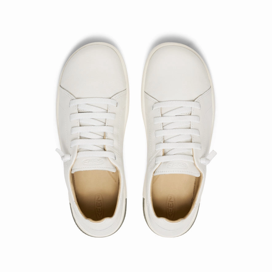 Chill Essential Supportive Step Men's KNX Leather Sneaker  |  Star White/Star White