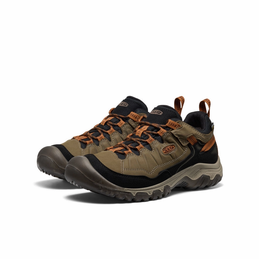 Breezy Feel Men's Targhee IV Wide Waterproof Hiking Shoe  |  Sea Turtle/Roasted Pecan
