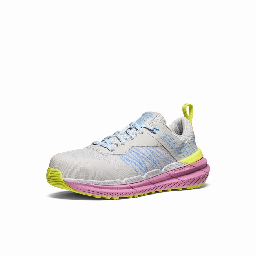 City Utility Bus Hop Women's Speedworks ESD Work Sneaker (Carbon Toe)  |  Alloy/Moonlight Mauve