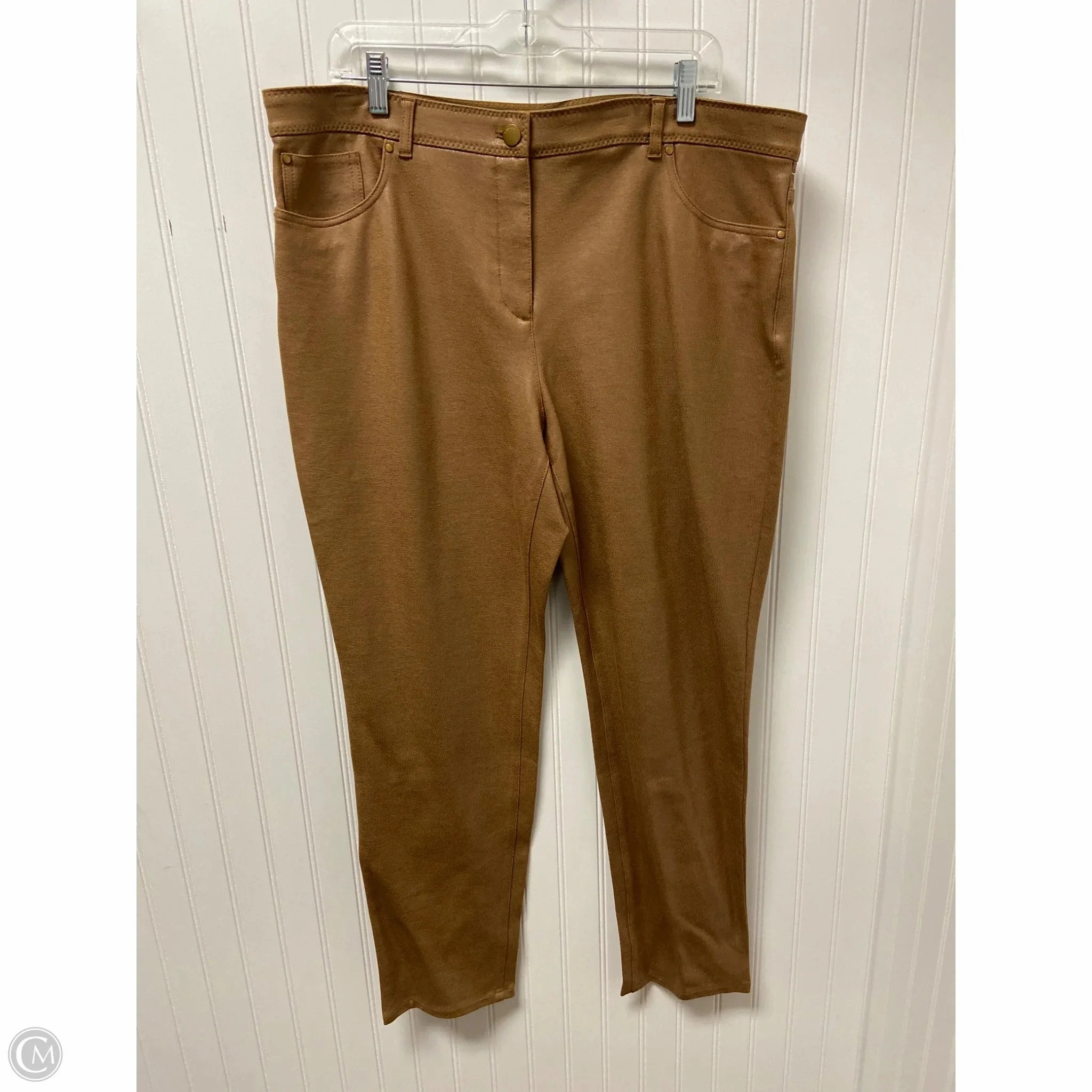 Pants Leggings By Chicos In Tan, Size: Xl Fitness Lover Fade Resistant